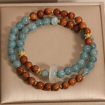 Natural Kuka Seed and Jade Abundance Bracelet for Personal Growth