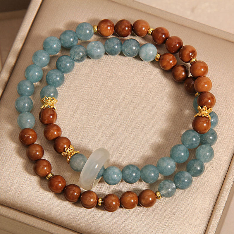 Natural Kuka Seed and Jade Abundance Bracelet for Personal Growth