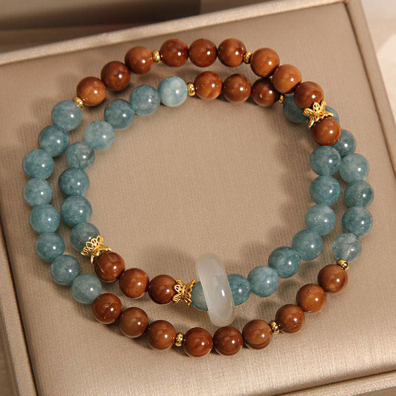 Natural Kuka Seed and Jade Abundance Bracelet for Personal Growth