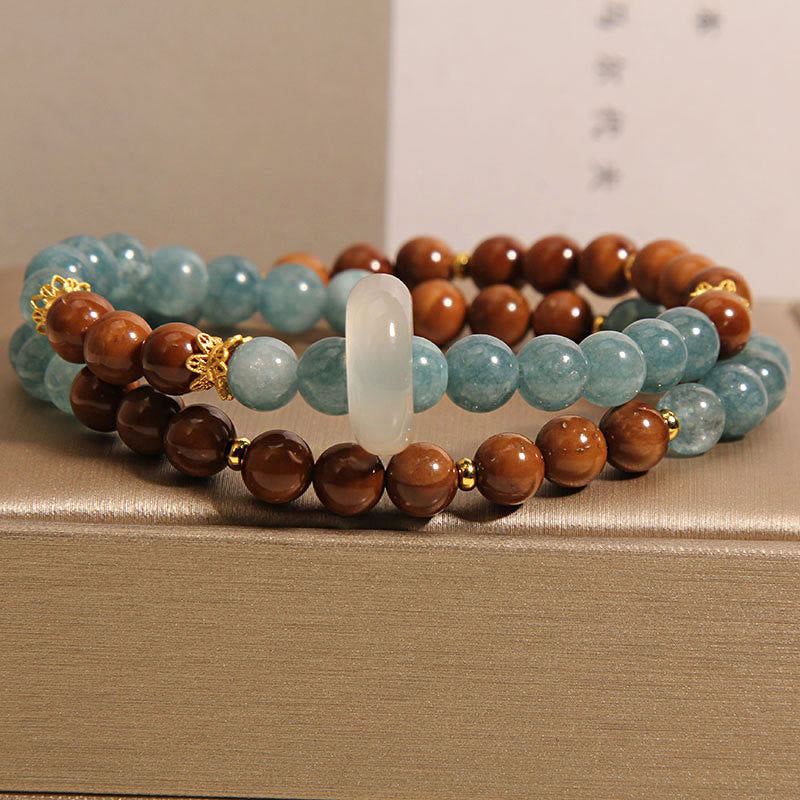 Natural Kuka Seed and Jade Abundance Bracelet for Personal Growth