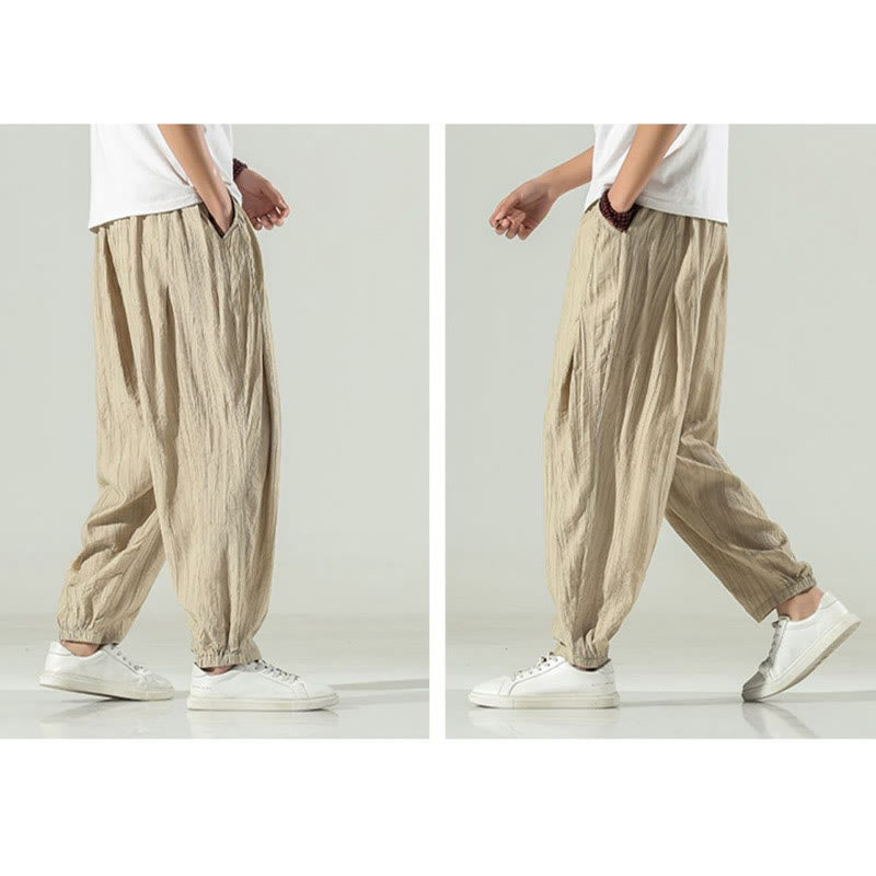 Breathable Cotton Relaxed Meditation Harem Pants