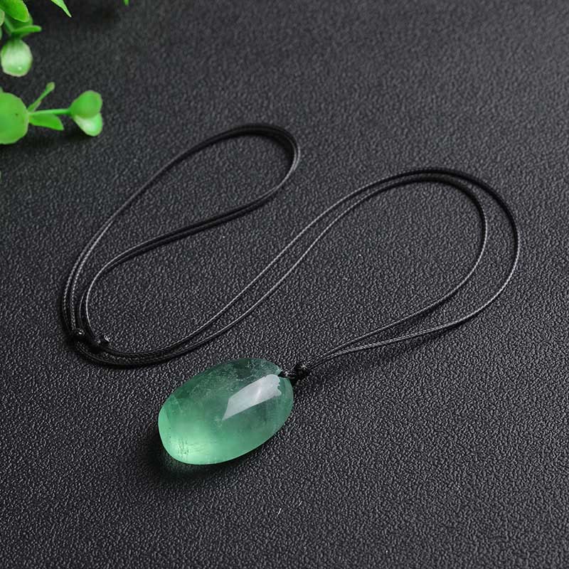 Green Fluorite Power Necklace Pendant