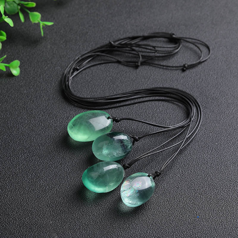 Green Fluorite Power Necklace Pendant