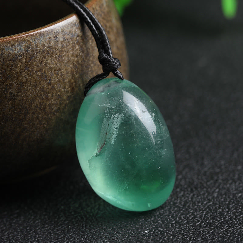Green Fluorite Power Necklace Pendant