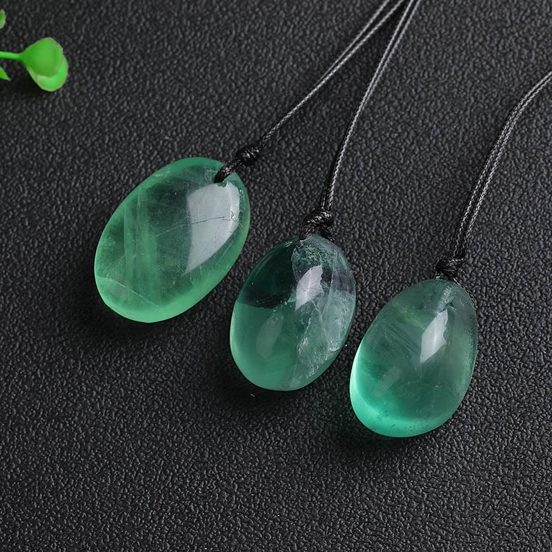 Green Fluorite Power Necklace Pendant