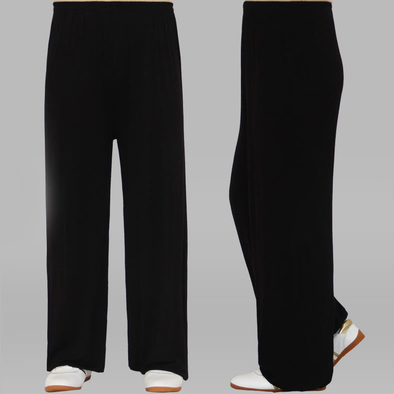 Summer Elastic Waist Tai Chi Qigong Practice Modal Unisex Pants