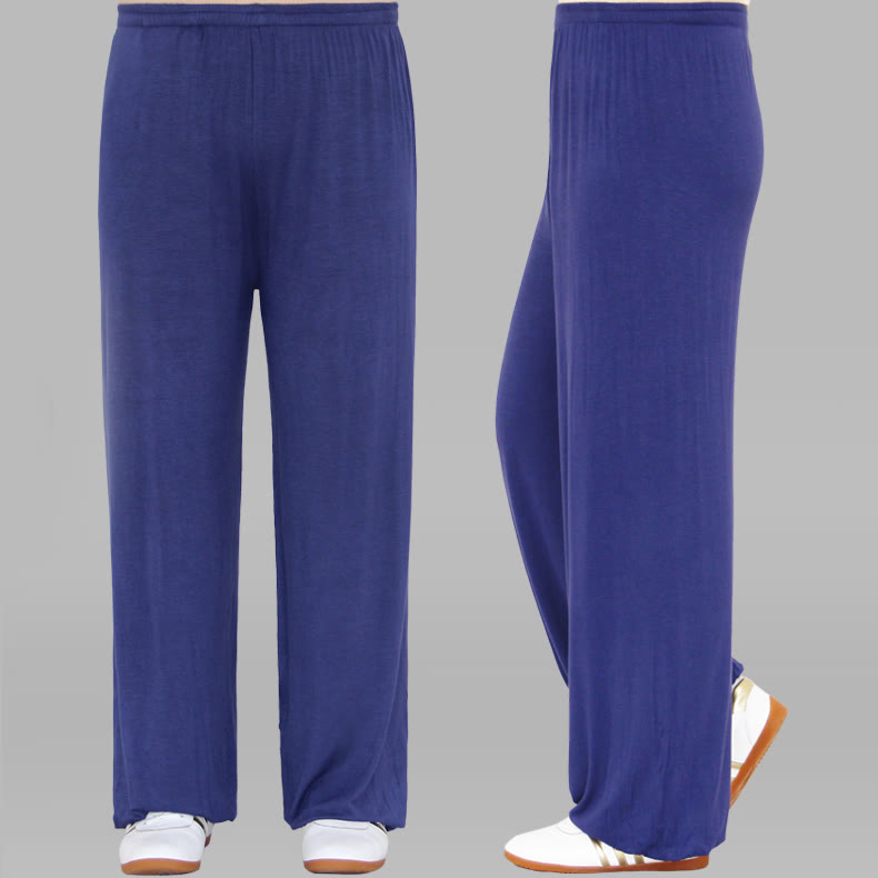 Summer Elastic Waist Tai Chi Qigong Practice Modal Unisex Pants