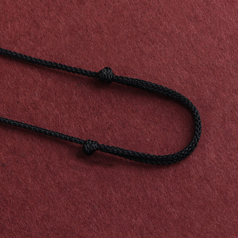 999 Sterling Silver Six True Word Heart Sutra String Necklace Pendant