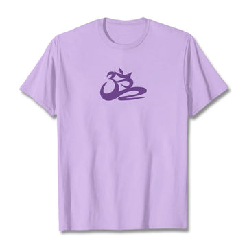 Soft Cotton Crewneck OM Graphic Meditation T-Shirt