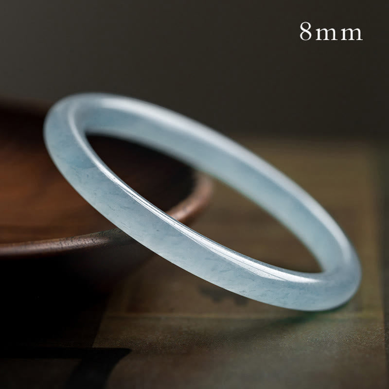 Natural Aquamarine Serenity Bangle Bracelet