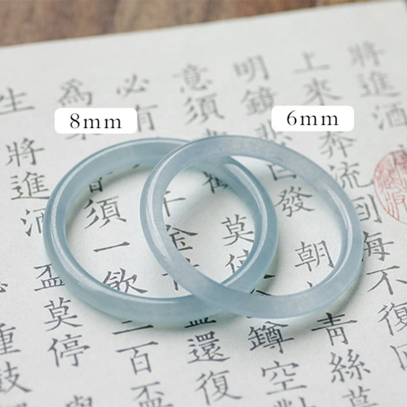 Natural Aquamarine Serenity Bangle Bracelet