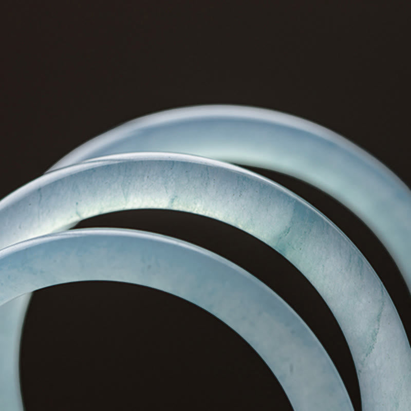Natural Aquamarine Serenity Bangle Bracelet