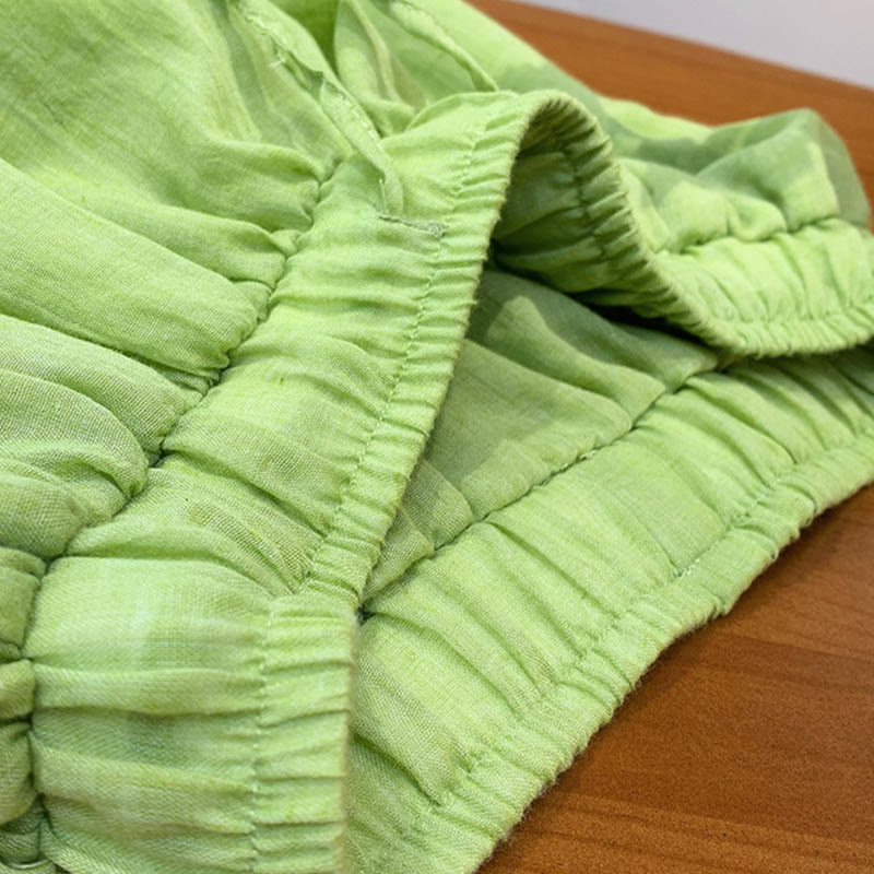 Tactile Linen Drawstring Harem Meditation Pants