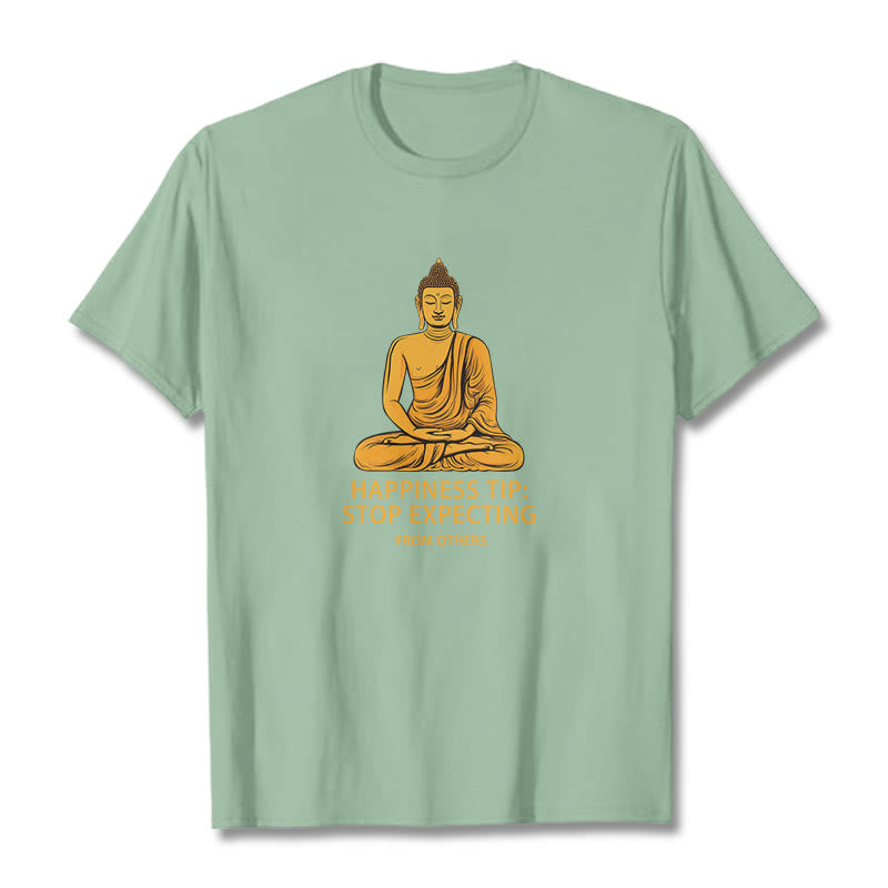 Breathable Cotton Crew Neck Mindful Grounding Graphic T-Shirt