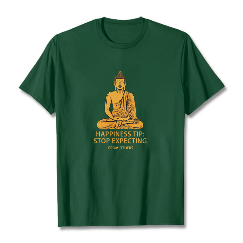 Breathable Cotton Crew Neck Mindful Grounding Graphic T-Shirt
