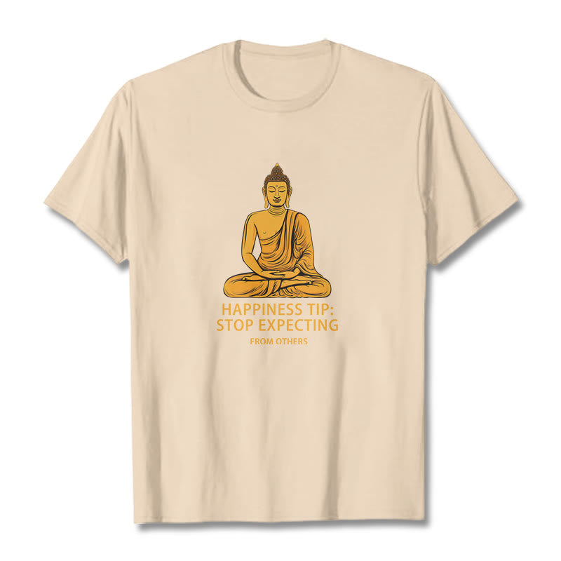 Breathable Cotton Crew Neck Mindful Grounding Graphic T-Shirt