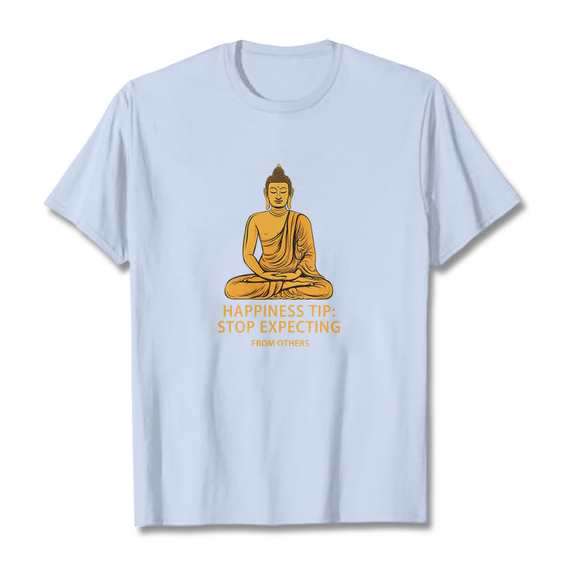 Breathable Cotton Crew Neck Mindful Grounding Graphic T-Shirt