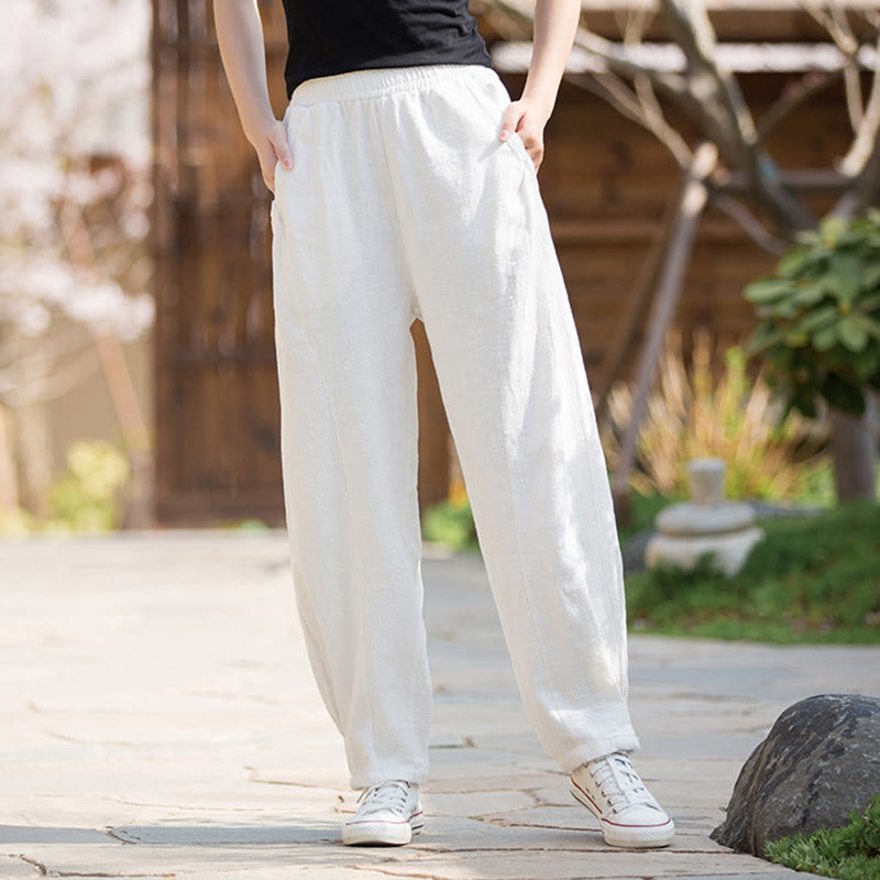 Ramie Cotton Linen Harem Mindful Movement Pants