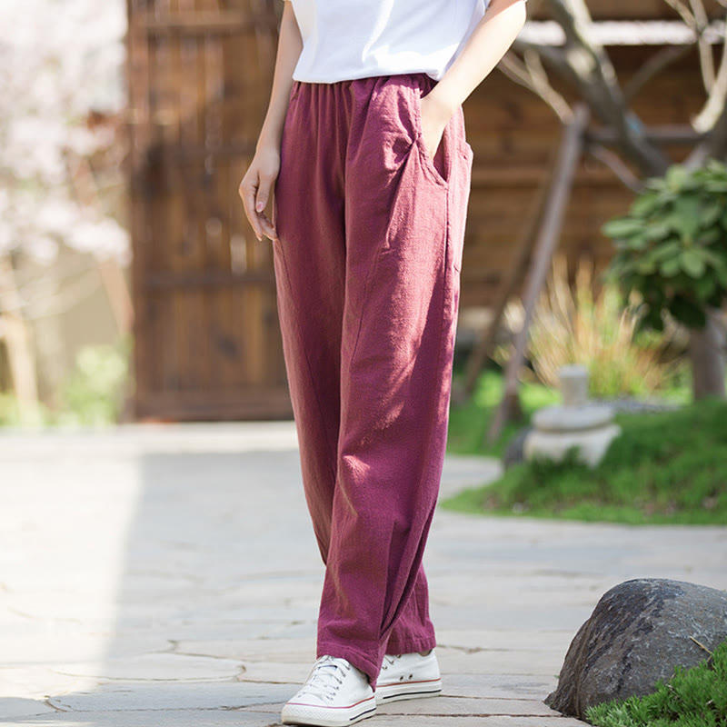 Ramie Cotton Linen Harem Mindful Movement Pants