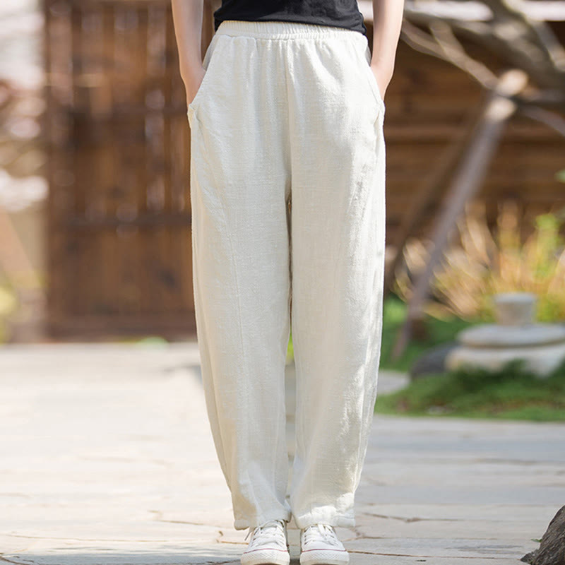Ramie Cotton Linen Harem Mindful Movement Pants