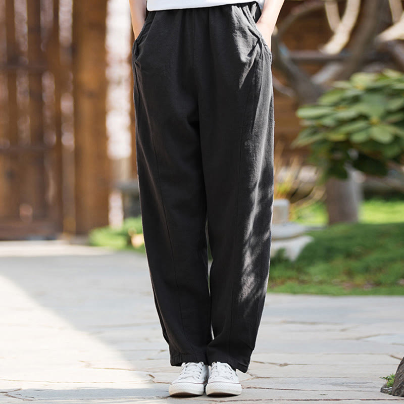Ramie Cotton Linen Harem Mindful Movement Pants
