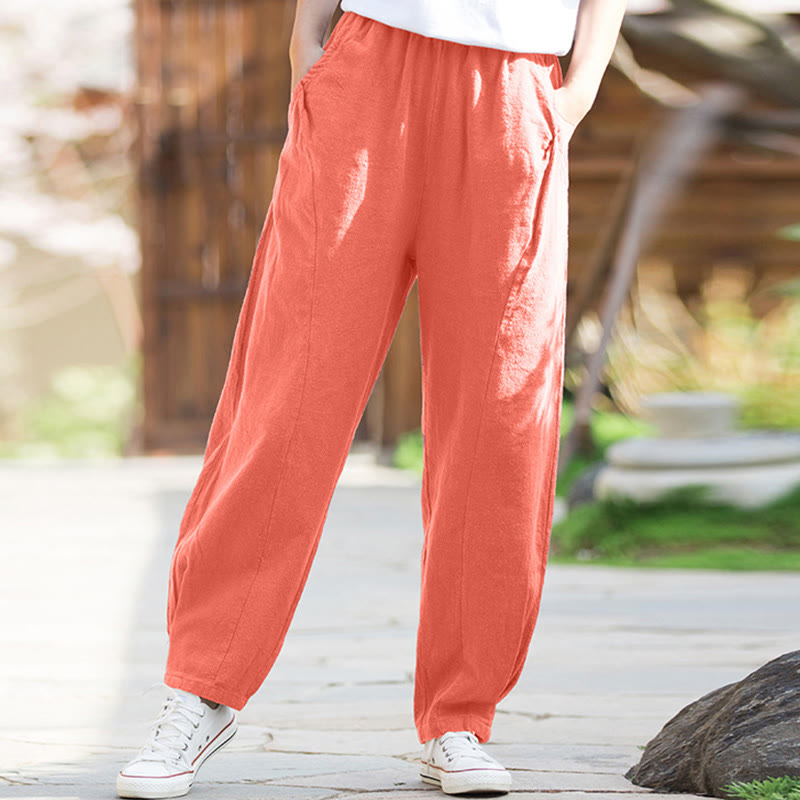 Ramie Cotton Linen Harem Mindful Movement Pants