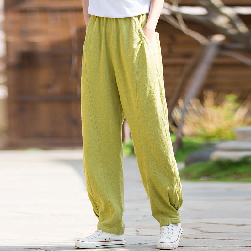 Ramie Cotton Linen Harem Mindful Movement Pants