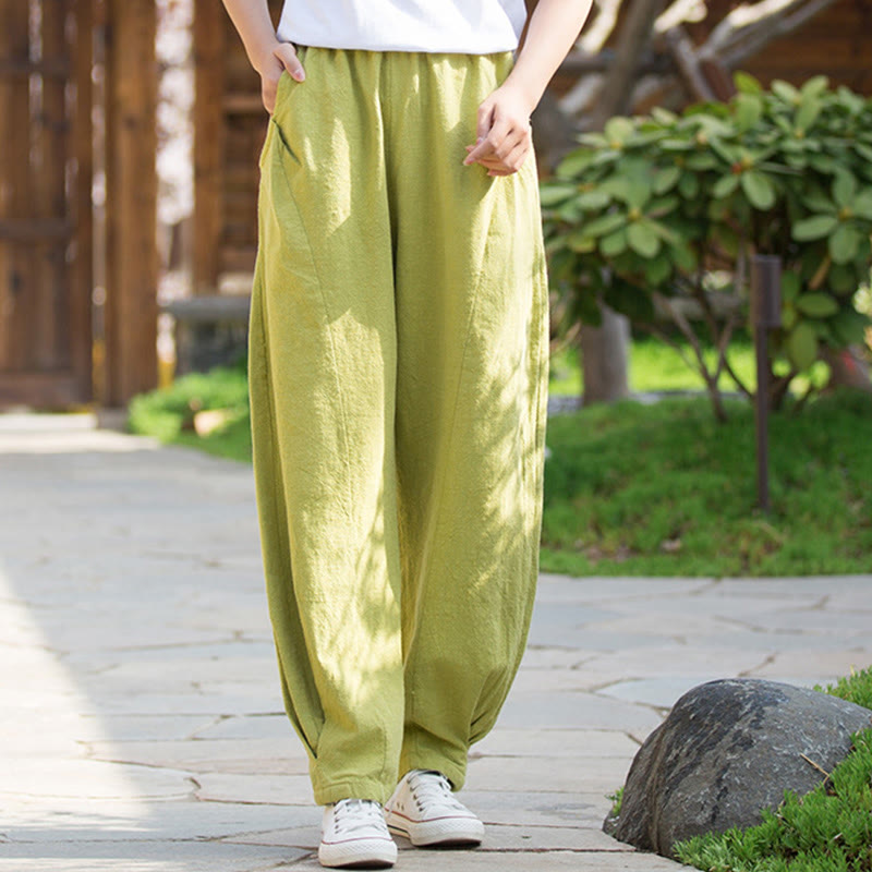 Ramie Cotton Linen Harem Mindful Movement Pants