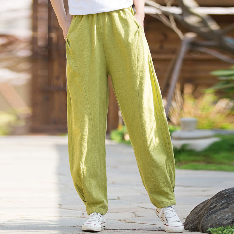 Ramie Cotton Linen Harem Mindful Movement Pants