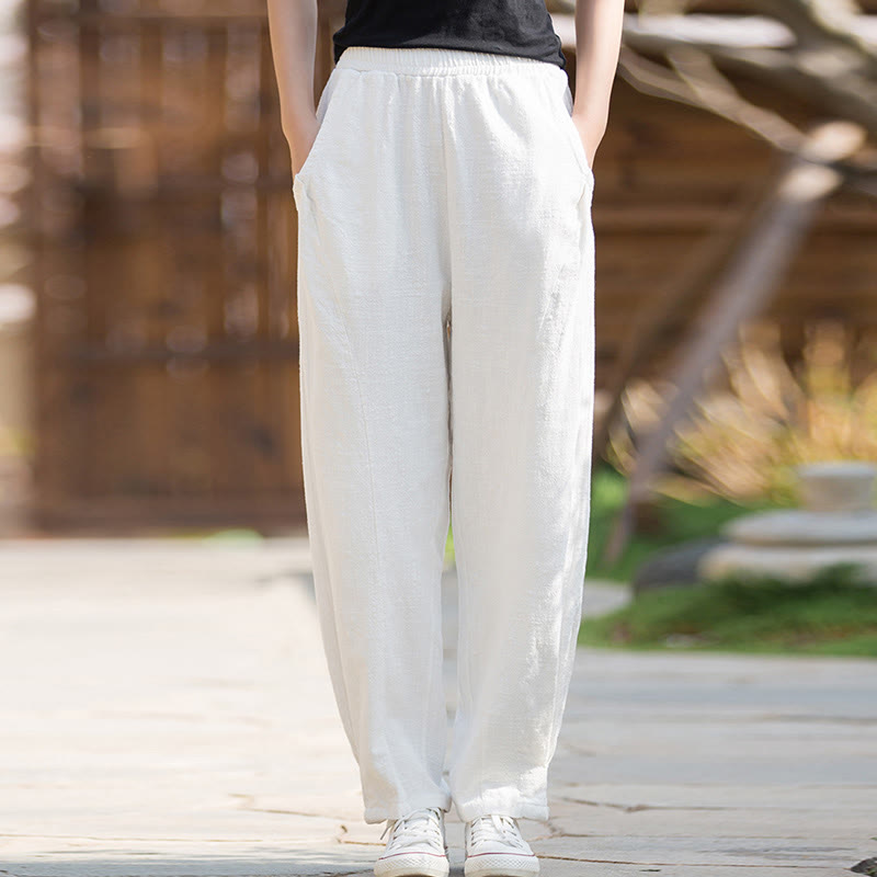 Ramie Cotton Linen Harem Mindful Movement Pants