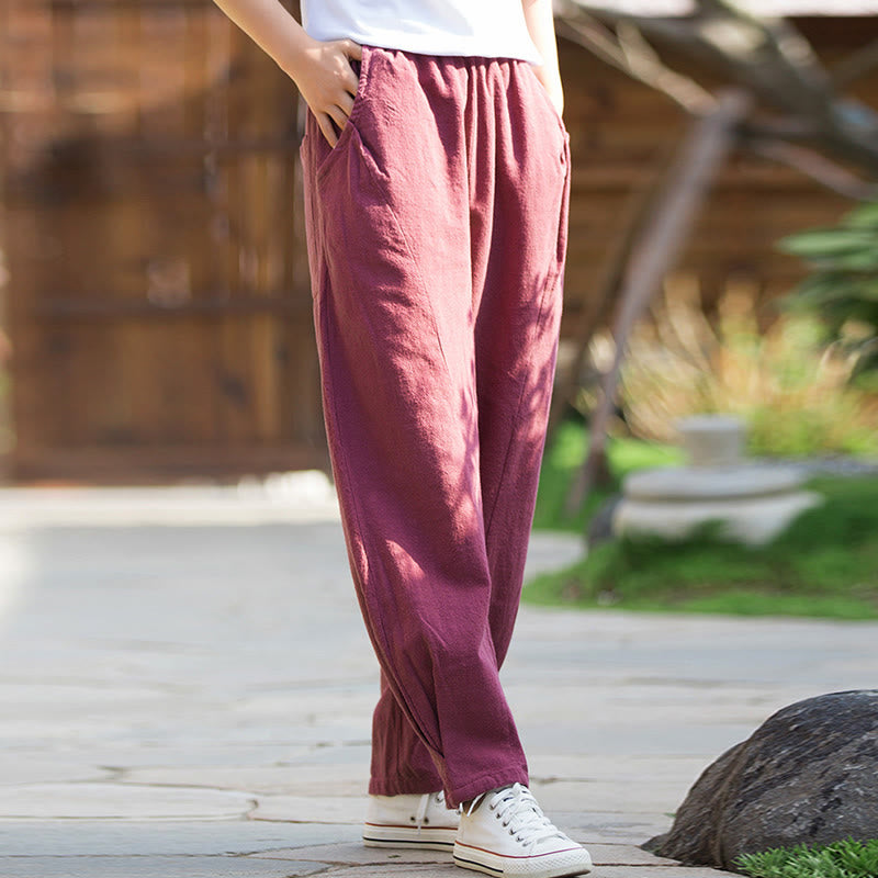Ramie Cotton Linen Harem Mindful Movement Pants
