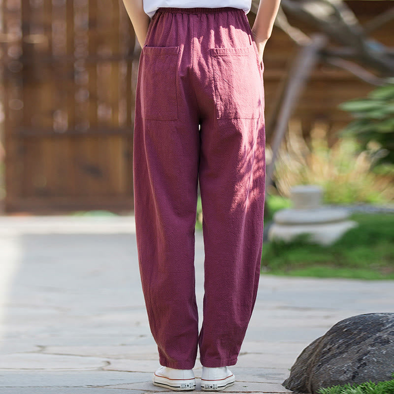 Ramie Cotton Linen Harem Mindful Movement Pants