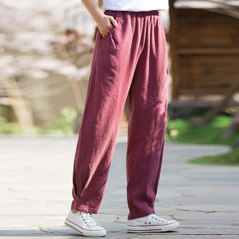 Ramie Cotton Linen Harem Mindful Movement Pants
