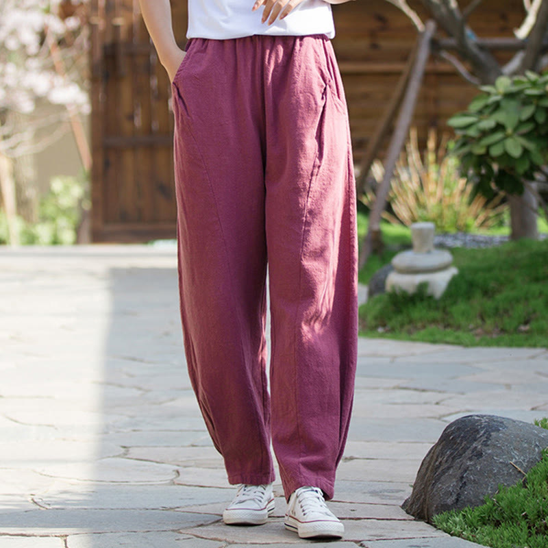 Ramie Cotton Linen Harem Mindful Movement Pants