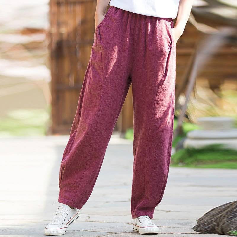 Ramie Cotton Linen Harem Mindful Movement Pants