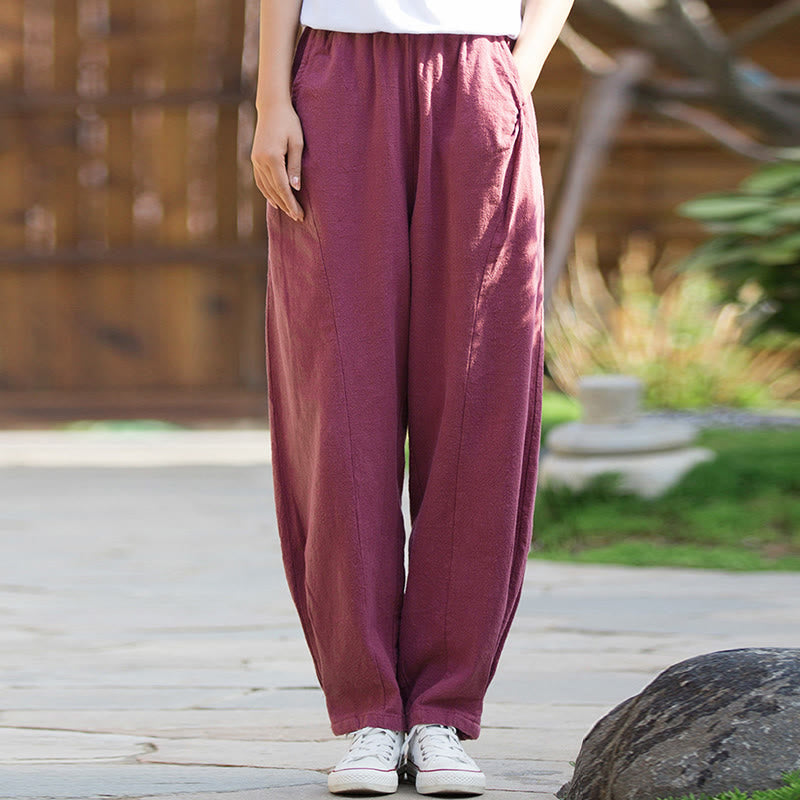 Ramie Cotton Linen Harem Mindful Movement Pants
