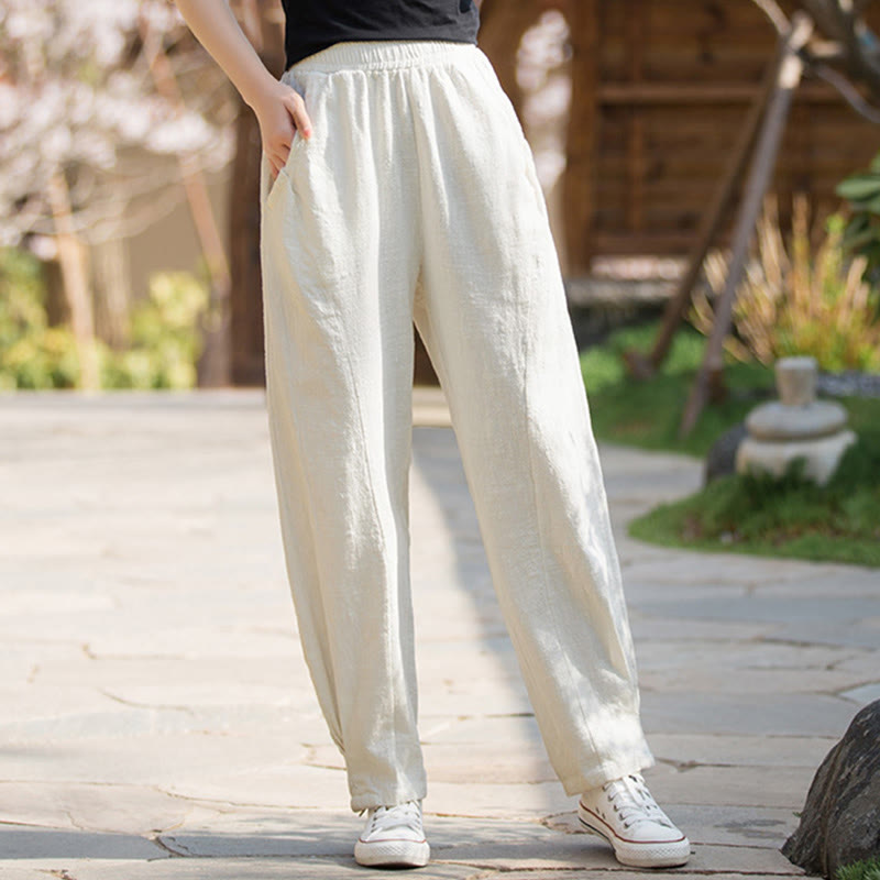 Ramie Cotton Linen Harem Mindful Movement Pants