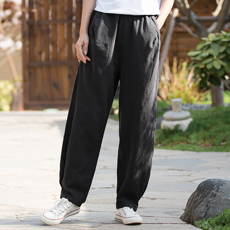 Ramie Cotton Linen Harem Mindful Movement Pants