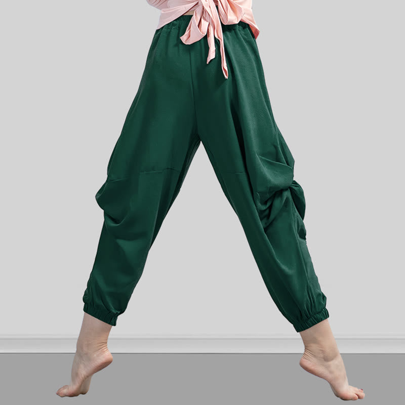 Breathable Modal 7-8 Harem Pants for Mindful Movement
