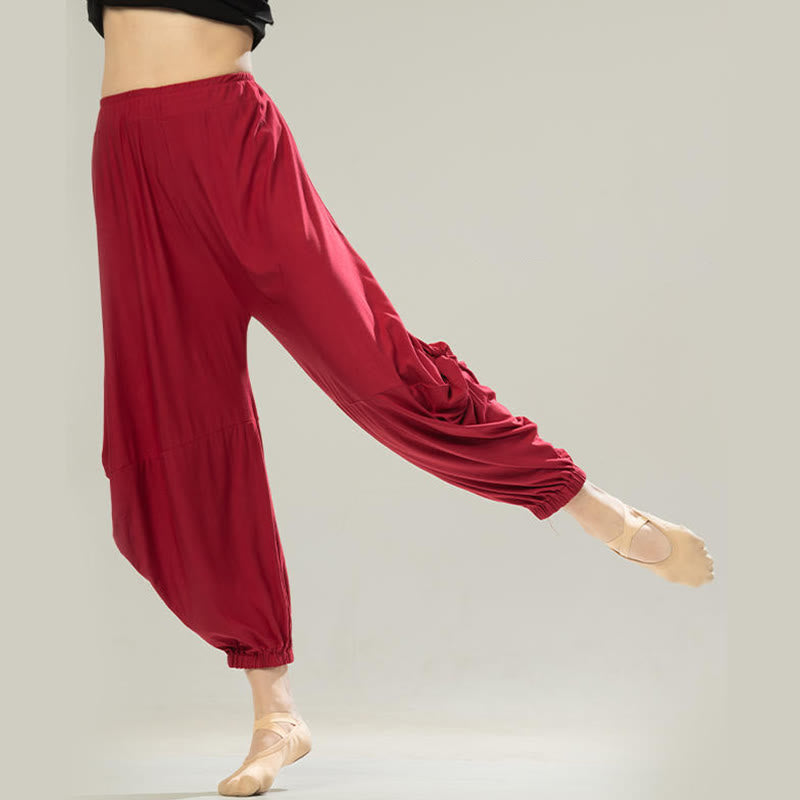 Breathable Modal 7-8 Harem Pants for Mindful Movement