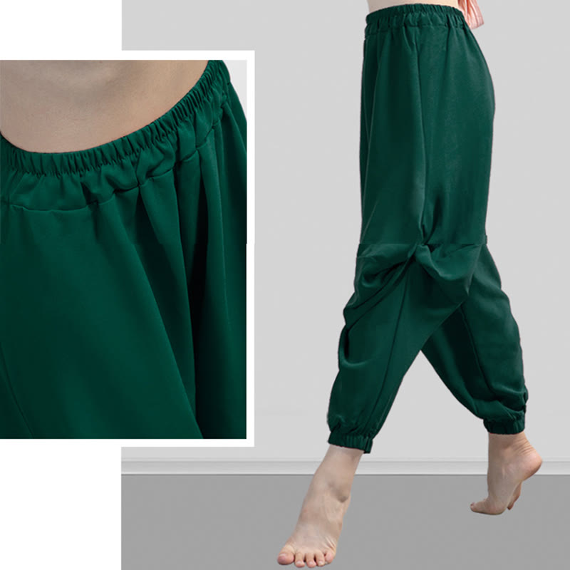Breathable Modal 7-8 Harem Pants for Mindful Movement