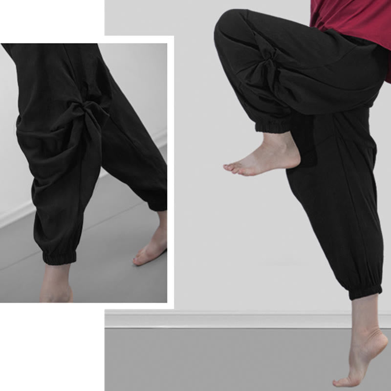 Breathable Modal 7-8 Harem Pants for Mindful Movement