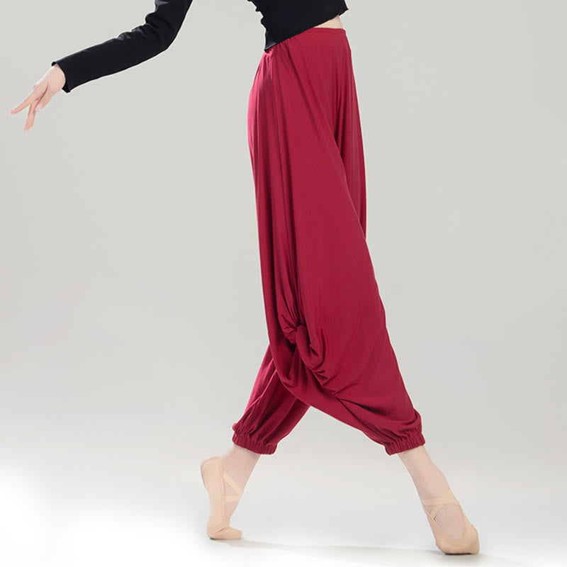 Breathable Modal 7-8 Harem Pants for Mindful Movement