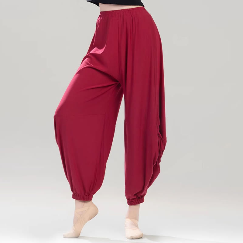 Breathable Modal 7-8 Harem Pants for Mindful Movement