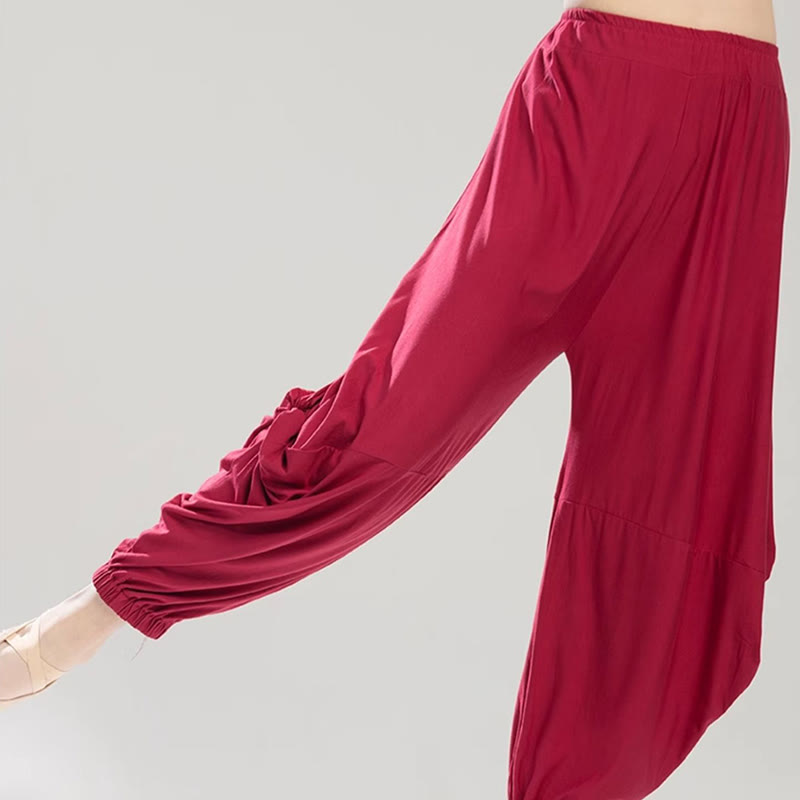 Breathable Modal 7-8 Harem Pants for Mindful Movement