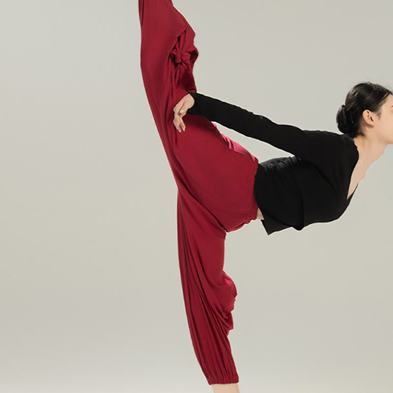 Breathable Modal 7-8 Harem Pants for Mindful Movement