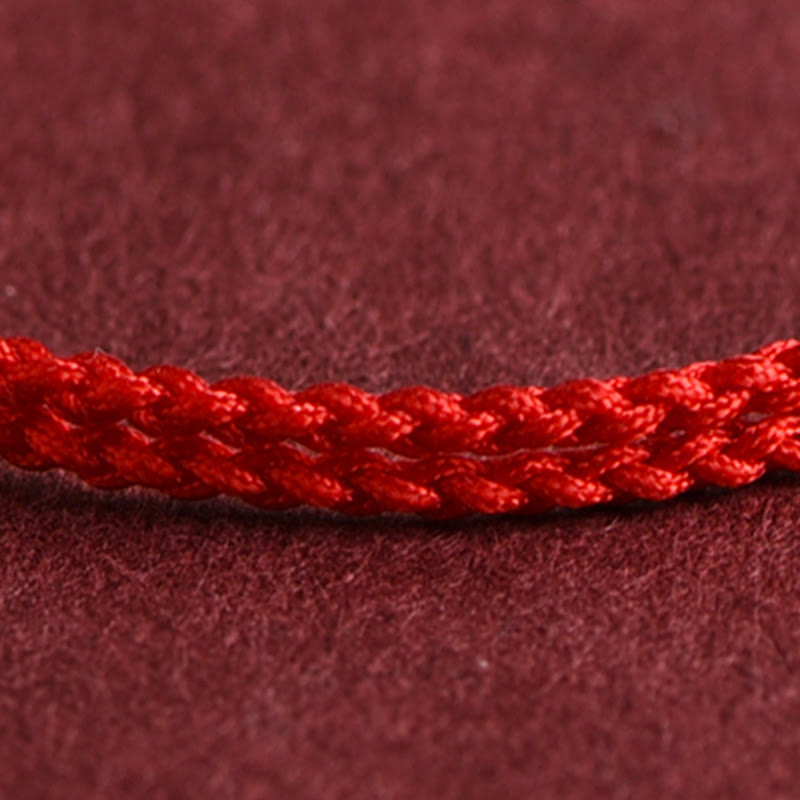 999 Gold Mini Three Beads Design Handmade Luck Rope Bracelet Anklet
