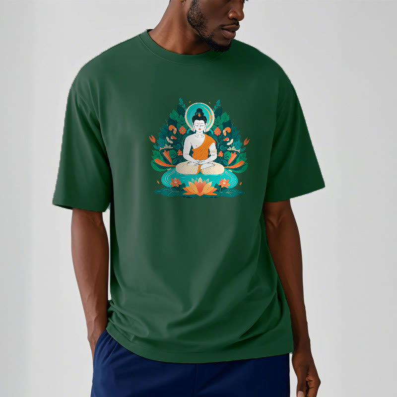 Flower Grass Lotus Bodhisattva Tee T-shirt