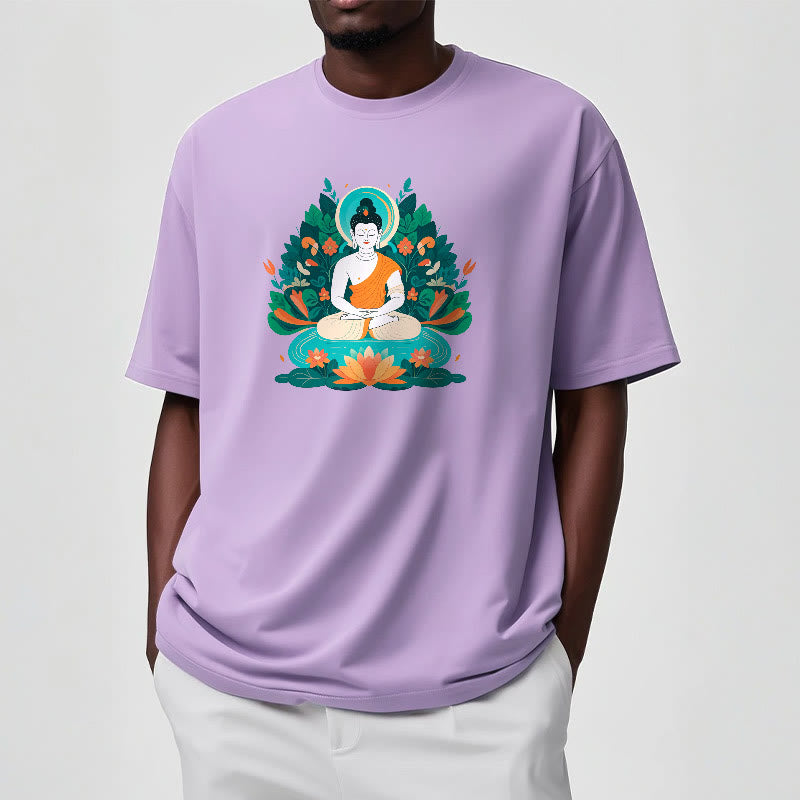 Flower Grass Lotus Bodhisattva Tee T-shirt