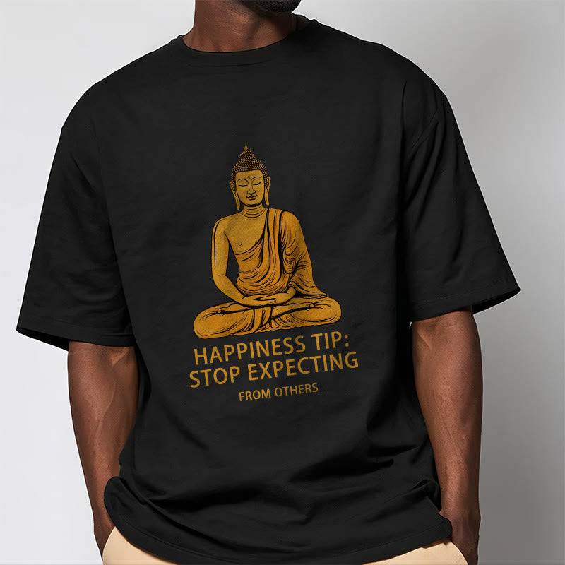 Breathable Cotton Crew Neck Mindful Grounding Graphic T-Shirt